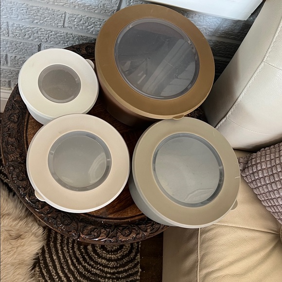 Tupperware Stackable Bowl Set in Earth Tones - Picture 3 of 12